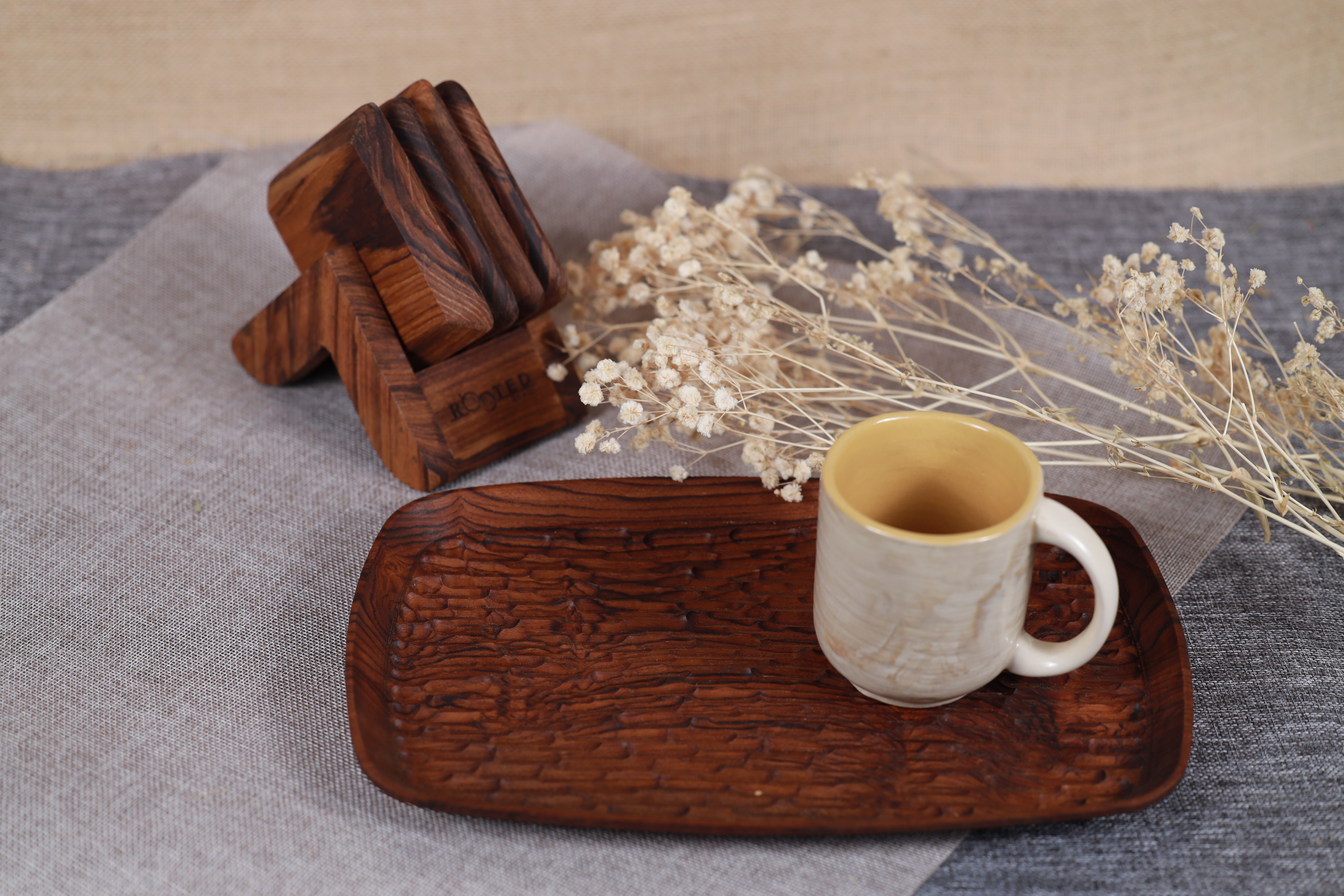 Handcarved Serving Tray